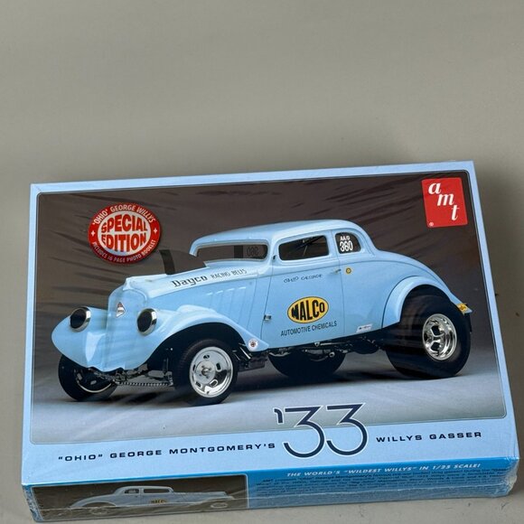 Sealed AMT ‘33 Willys Gasser Model Kit Ohio George Montgomery Drag Racer 1:25 - Picture 1 of 4